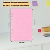 A5 Colorful Blank Notebook Insert Paper, 6-Hole Punched, 120GSM Loose-Leaf
