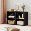 2-Cube Open Bookshelf Floor Standing Bookcase with 5-Position Adjustable ShelfMain