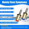Upgraded 377XKRHJKABNF & 377XKLHJKABNF Long Ceramic 1/4-Turn Cold & Hot