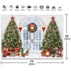 Fitumiw Christmas Photography Backdrop 7x5ft Christmas Tree Door Xmas Party