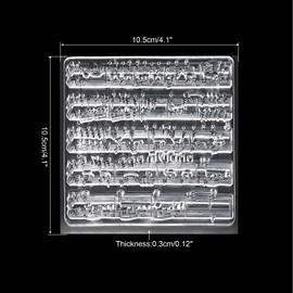 PATIKIL Transparent Silicone Stamps, 1 Pcs T1278 Sheet Music Clear Stamps for Card Making Decoration DIY Scrapbooking Embossing Album Decor Craft, Clear