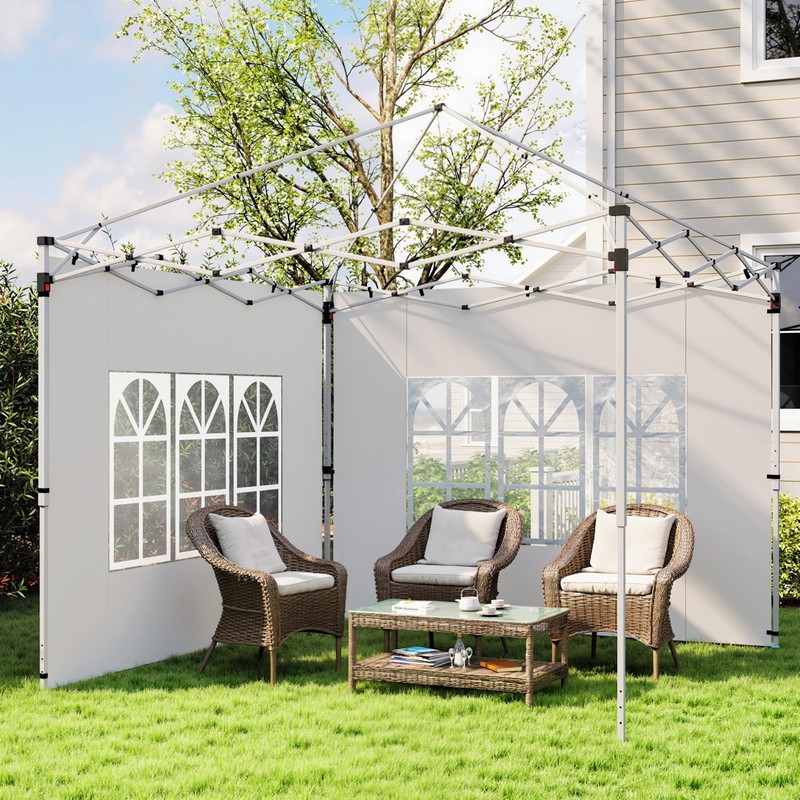 Outsunny Gazebo Side Panels with Window for 3x3(m) Pop Up