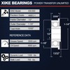 XiKe 4 Pack Flanged Ball Bearing ID 1/2" x OD