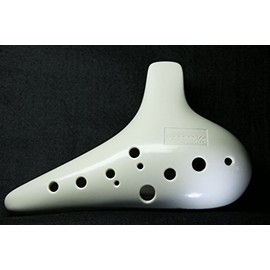 Woodnote New ABS White 12 Holes Alto C Ocarina Flute/Free Ocarina Bag
