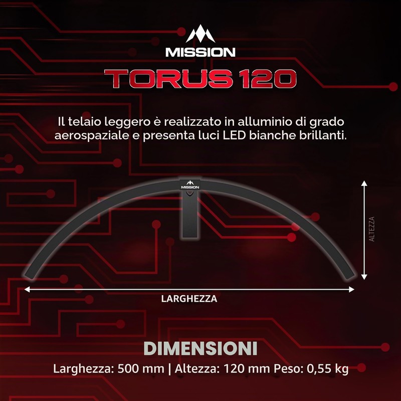 Mission Torus 120° Sistema di illuminazione a LED per bersaglio