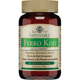 Solgar FERRO KOJI, 30 capsule vegetali – Ferro Ultimine™ da Koji fermentato – stanchezza e funzione immunitaria