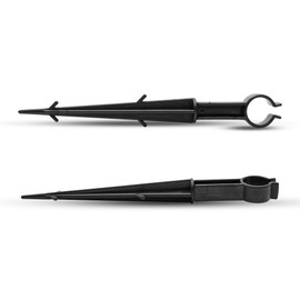 DOJA Barcelona Hose Anchor Irrigation Pack of 50 16-20 mm Diameter Garden Hose U Holder Garden Hose Anchor Ground Pegs Plastic Pipe Holder for Drip Hose, Irrigation Hose