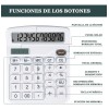 Calculadora Electrónica 12 Dígitos Computadora,energía Solar Color Blanco