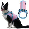 JoyDaog Jacket Style Fully Body Support Dog Vest Harness for Small Size Dogs,Soft Breathable Mesh Fabric Puppy Harness for All Season, for Walking, Jogging,Pink S
