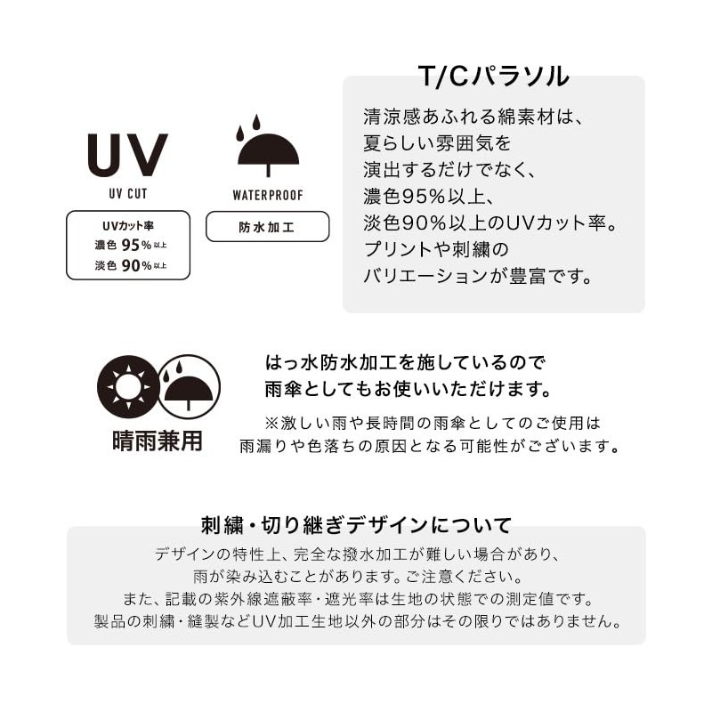 Wpc. 801-5987 Parasol Star Stitch Mini Off Folding Umbrella, For