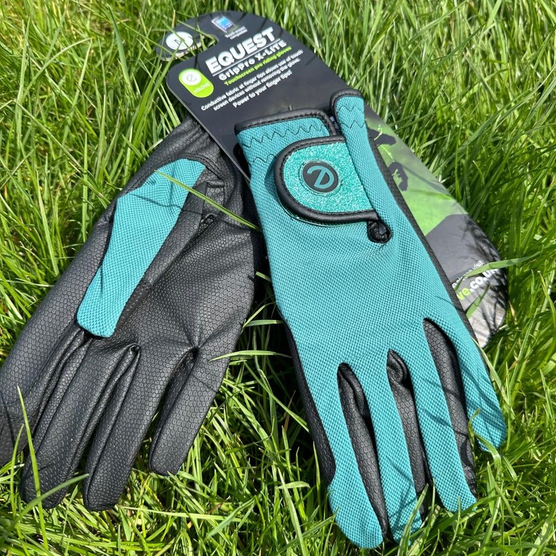 eGlove - eQUEST GripPro X-LITE Horse Riding Gloves - Lightweight,