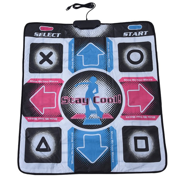 Annadue Dance Pad, Non Slip Durable Wear Resistant Dancing Step Dance Mat, Dancing Step Dance Mat Pad Dancer Blanket with USB for PC, TV GameDance Pad