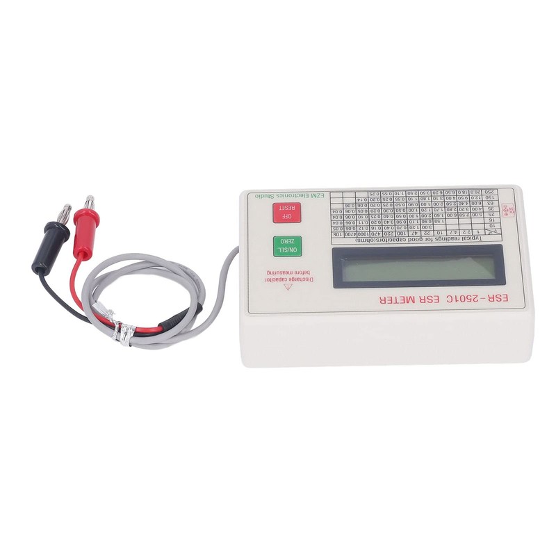 Fafeicy ESR Capacitor Tester, Intelligent Shut-Off Function DC Short Circuit