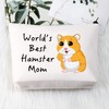 PLITI Hamster Makeup Bag World's Best Hamster Mom Hamster Lover