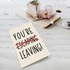 Humorous Escape Leaving Card for Coworker, Funny Going Away Card