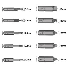 Bestgle Drill Bit Set, Screw Removal, Broken Bolts, Set of 22, For Removing Broken Screws/Bits