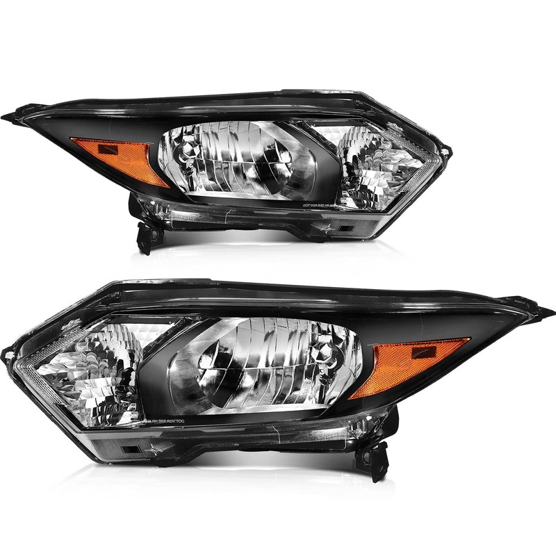 FINDAUTO Headlight Assembly Fits for Honda HR-V 2016-2018 Replacement Driver+Passenger