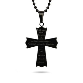 Serenity Prayer Necklace for Women- God Grant Me The Serenity Mantra Daily Reminder Pendant Necklace, Serenity Jewelry, Inspirational Necklace & Gifts