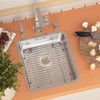 Slideep Sink Bottom Grid for Kitchen, Stainless Steel Sink Protector