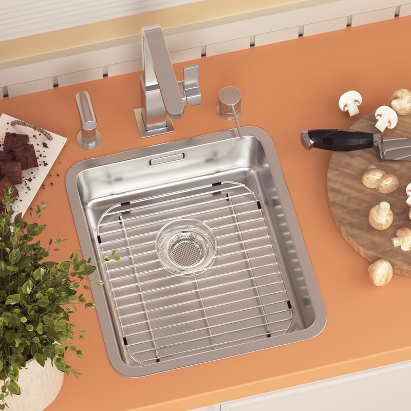 Slideep Sink Bottom Grid for Kitchen, Stainless Steel Sink Protector