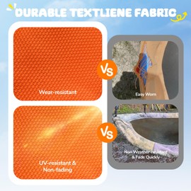 Trekassy 700lb 40" Saucer Tree Swing for Kids Adults Outdoor Textilene with 2pcs Tree Hanging Straps-Rainbow