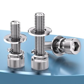 M5*20（50pcs）Hex Socket Head Cap Screw, Hexagon Bolts Washers Assortment Kit ，Machine Screws Set Stainless Steel 18-8 (304),DIN912