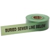 Mutual 17783 Polyethylene Non Detectable Underground Sewer Line Marking Tape,