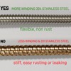HOMYEP Flexible Shower Hose Stainless Steel Handheld Shower Head Attachment