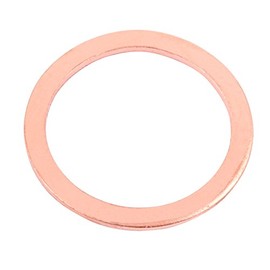 uxcell 45mm x 36mm x 2mm Flat Ring Copper Crush Washer Sealing Gasket Fastener