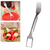 Multifunctional Watermelon Fork Slicer Cutter Stainless Steel Fruit Fork Tools,
