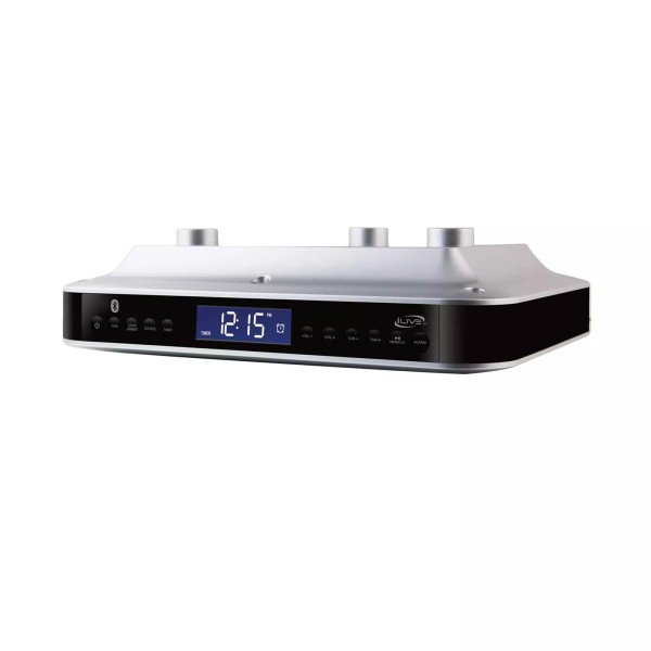 iLive Wireless LED Kitchen Light Wireless Stereo Speaker Digital Alarm