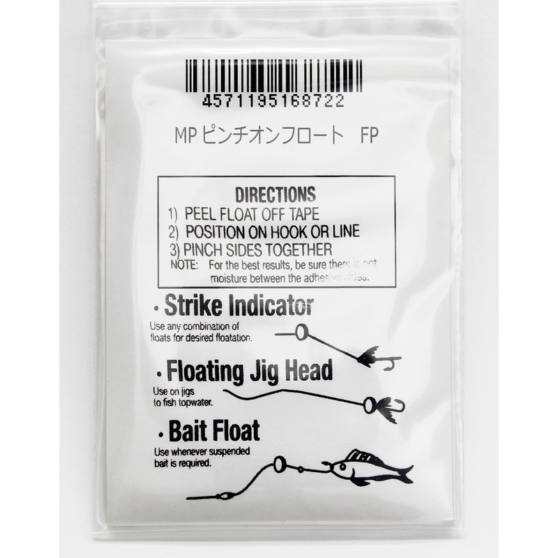 Pinch On Float/Fluorescent Pink/Fly Float/Pack of 12