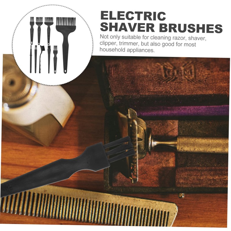 SAFIGLE 8Pcs Electric Razor Cleaning Brushes Efficient Cleaning Tool for