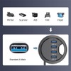 NFHK USB 3.0 Hub 4 Port USB 60mm Desk Grommet