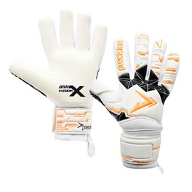 Precision Training Fusion X Negative Replica Football Junior Goalkeeper Gloves, White, 6