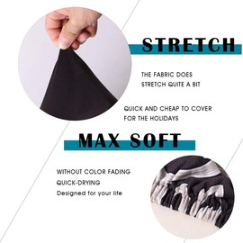 Chair Covers, Set of 4/6 Elastic Modern Protector Chair Covers, Washable Chair Cover, Durable, Universal, for Dining Room, Hotel, Banquet, Wedding, Party Decoration