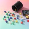 sourcing map Polyhedral Dice Set, 7 Pcs Acrylic Dice for