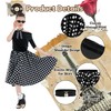 Leadtex Sock Hop Outfits Women, 1950s Poodle Skirts, Poodle T-Shirt