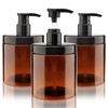 Hethyo Pump Bottle Dispenser 3 Pcs 600ml/20oz Refillable Plastic Pump