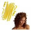 STYLIST Espiral Amarillo Para Rizos Permanentes Paquete Con 24 Pzas