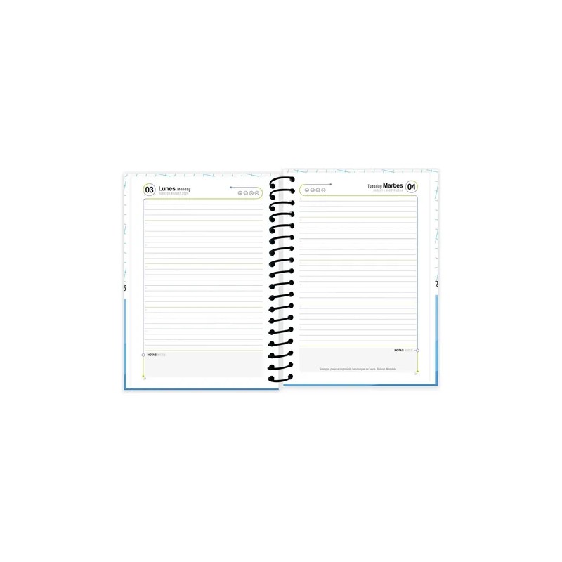 Agenda Diaria | Pasta Dura | 14 X 20 Cm
