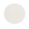 Homeroots 6" Round Basic Beige Non Slip Rug Pad