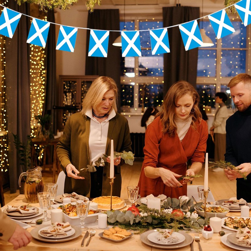 Scotland Flags Scottish Small String Mini Flag Pennant Banner Decorations