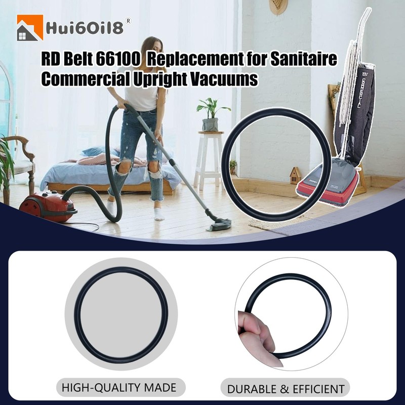 Hui6OIL8 66100 Vacuum Belt Compatible with Sanitaire Eureka Vacuum SC679