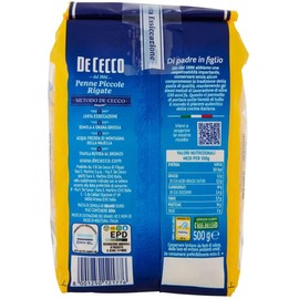 10x De Cecco Penne Piccole Rigate No. 177 Italian Pasta 500g