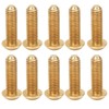 50Pcs Round Hex Socket Screw Copper Fastener Hardware Tools Industrial