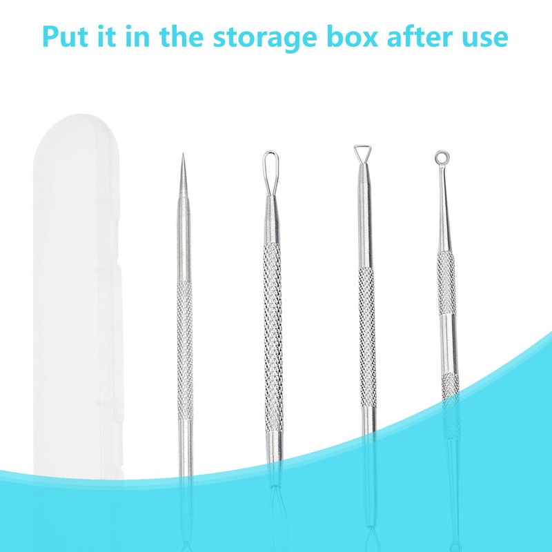 Geebymol Blackhead Tool Kit, Stainless Steel Spot Treatment Tools for