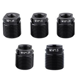 Samcos Aluminum Alloy Shift Knob Adapter M8*1.25/M10*1.25/M10*1.5/M12*1.25/M14*1.5 Replacement Screws with Inner Screws Easy Installation Abrasion Resistant Corrosion Resistant Knob Adapter Universal