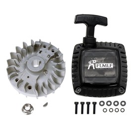 FLMLF Pull Starter (Metal Claw Centered) and Flywheel for Zenoah CY 23cc~36cc Engine for 1/5 HPI ROVAN KM Baja LT FG DBXL GoPed RedCat Rc Car Parts
