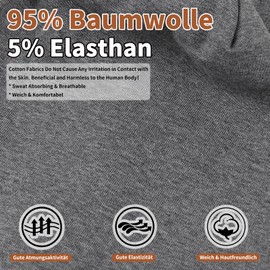 YANIKY Men's Women's Slouch Beanie Hat Cotton Thin Lightweight Soft Chemo Hat Windproof Jersey Long Beanie for All Seasons, darkgray